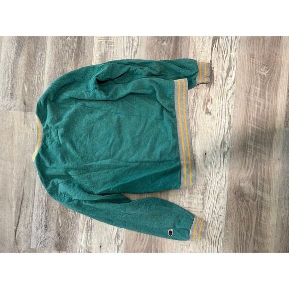 Vintage Champion C Crewneck Sweater womens size S big embroidered patch - Picture 3 of 3